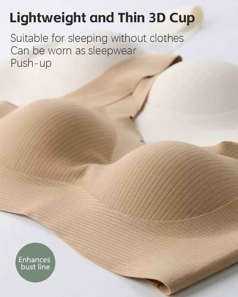 Women's V-neck wireless comfortable and breathable vest bra