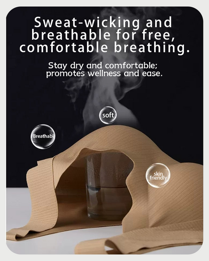 Women's V-neck wireless comfortable and breathable vest bra